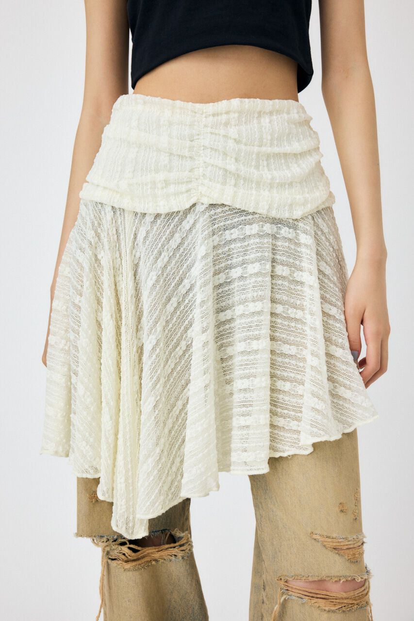 MOUSSY「ASYMMETRIC HEM LACY スカート」|スカート|