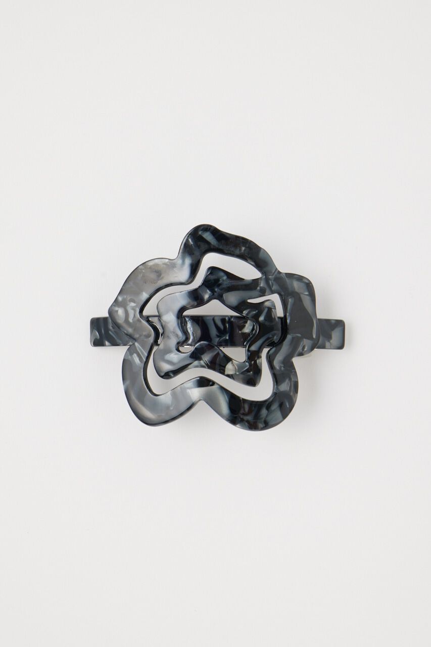 MOUSSY「MARBLE FLOWER バレッタ」|その他|BLK