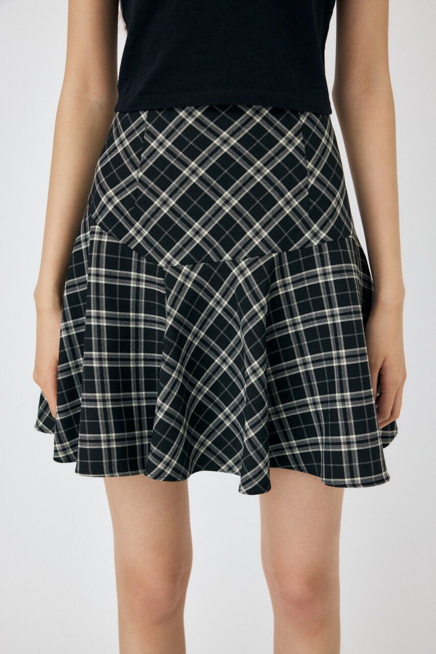 MOUSSY「TARTAN ASSYMMETRY ミニスカート」|スカート|