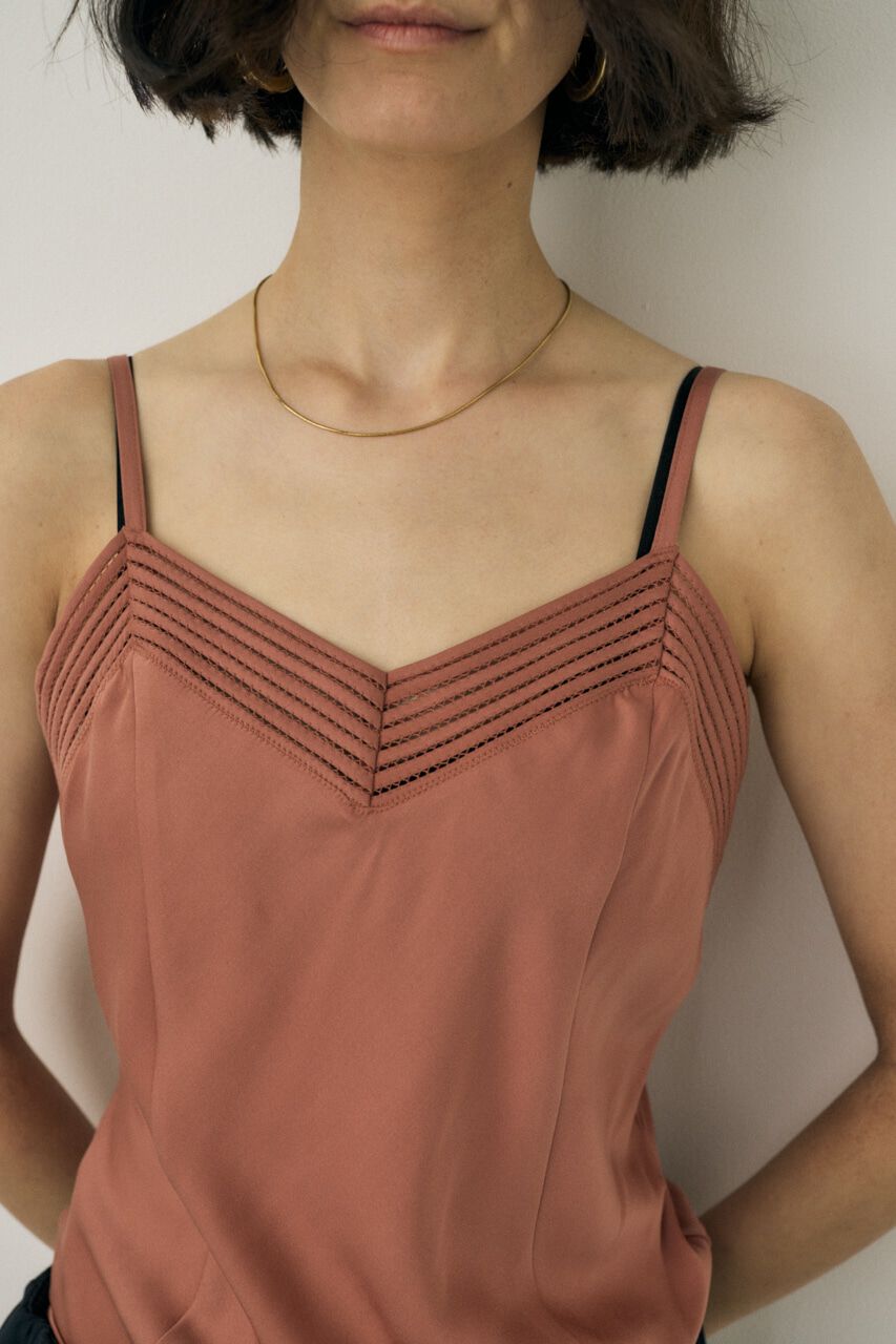 MOUSSY「サテンキャミソール　リサイクルポリエステル&times;レーヨン素材」|キャミソール|