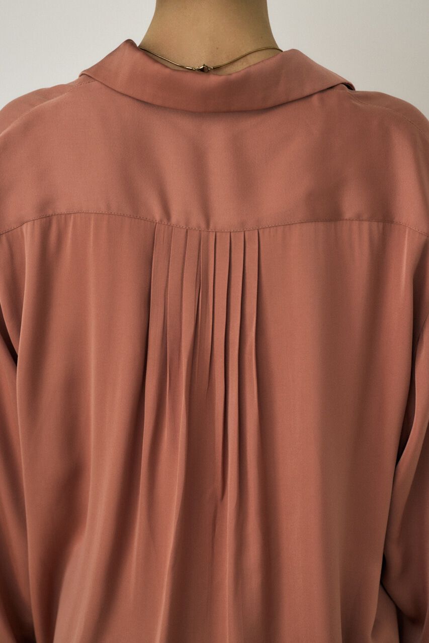 MOUSSY「サテンシャツ　リサイクルポリエステル&times;レーヨン素材」|シャツ・ブラウス|