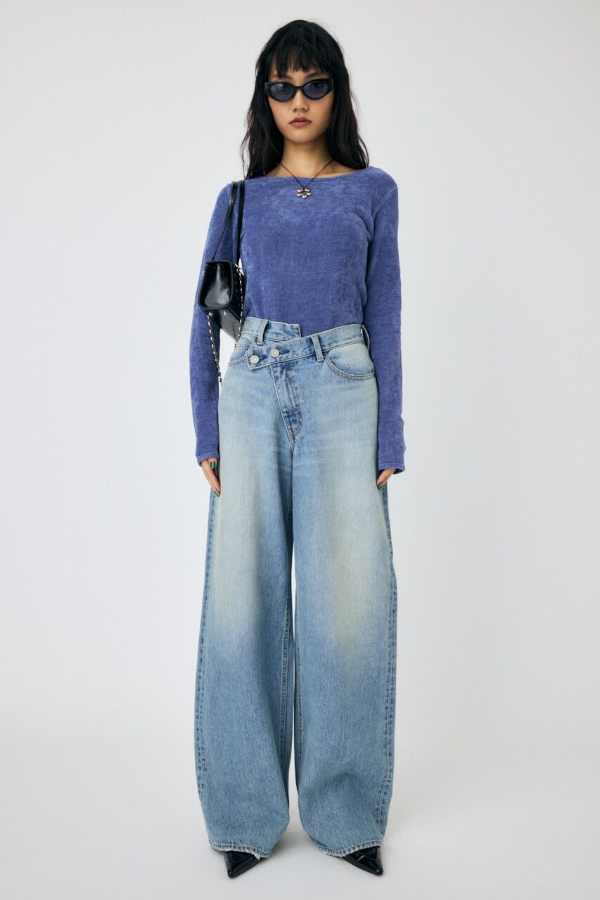 MOUSSY「VELOUR TOUCH ロングスリーブトップス」|ニット・セーター|