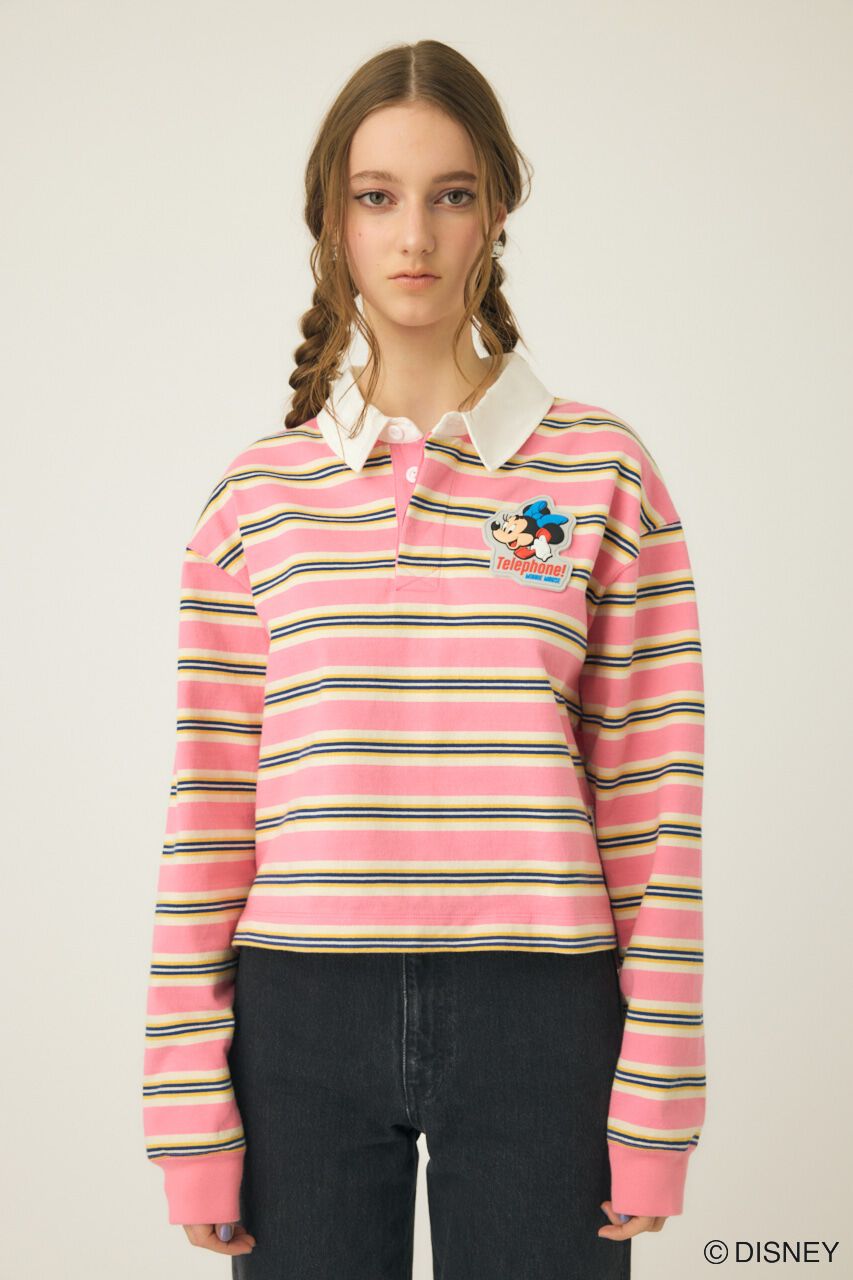 MOUSSY「MD TELEPHONE LS ポロ / MINNIE」|パーカー|