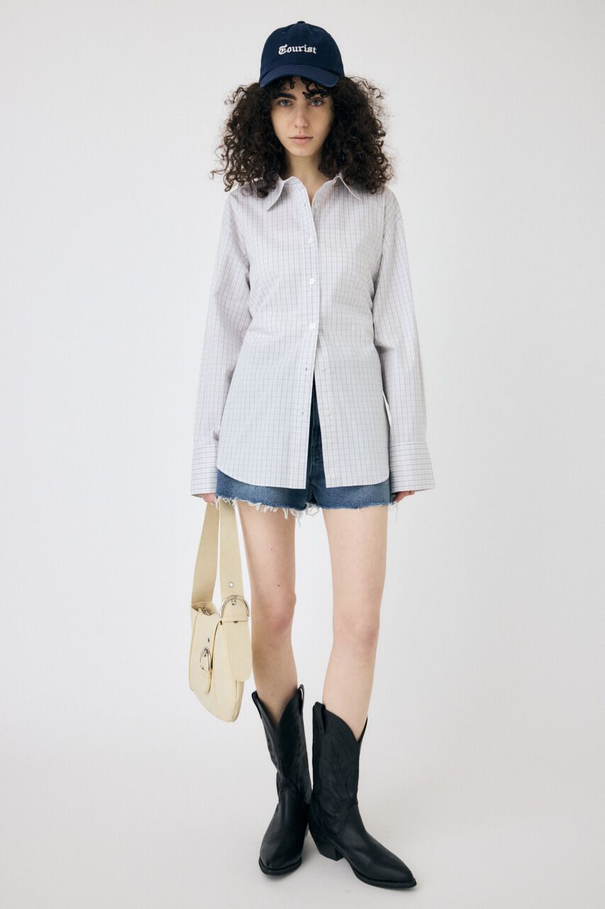 MOUSSY「WAIST TIE OVER シャツ」|シャツ・ブラウス|