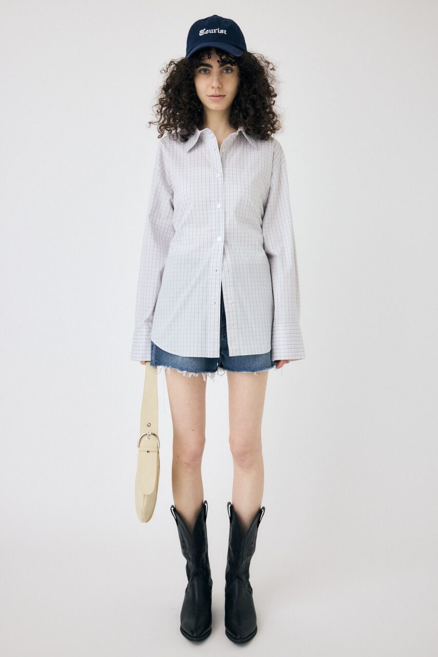 MOUSSY「WAIST TIE OVER シャツ」|シャツ・ブラウス|