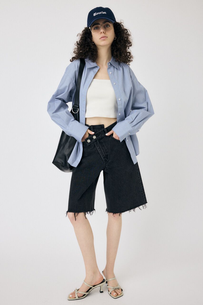 MOUSSY「WAIST TIE OVER シャツ」|シャツ・ブラウス|