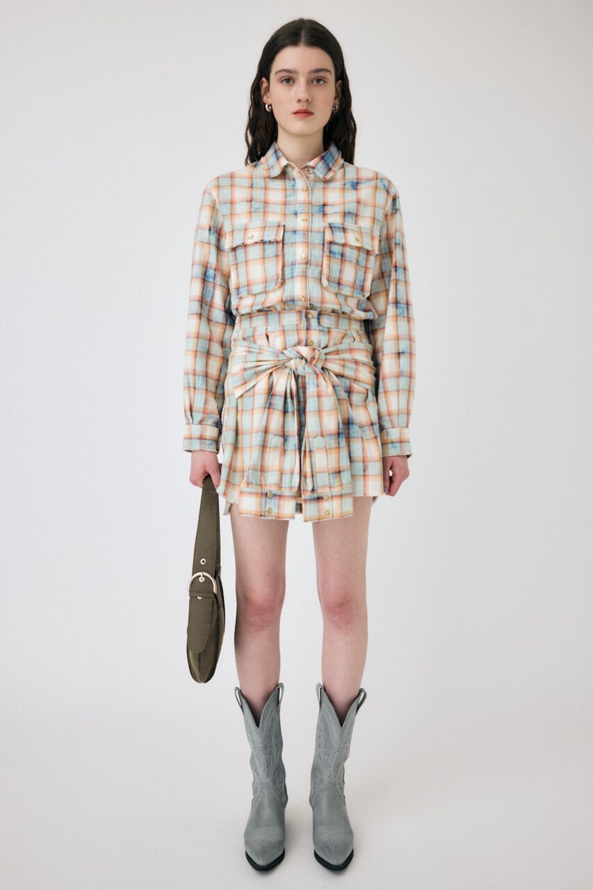 MOUSSY「BLEACH CHECK シャツ」|シャツ・ブラウス|