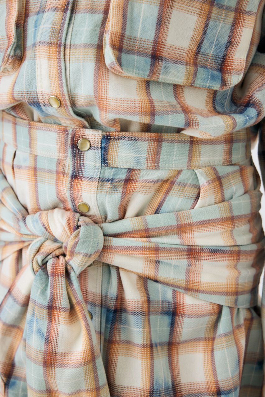 MOUSSY「BLEACH CHECK スカート」|スカート|