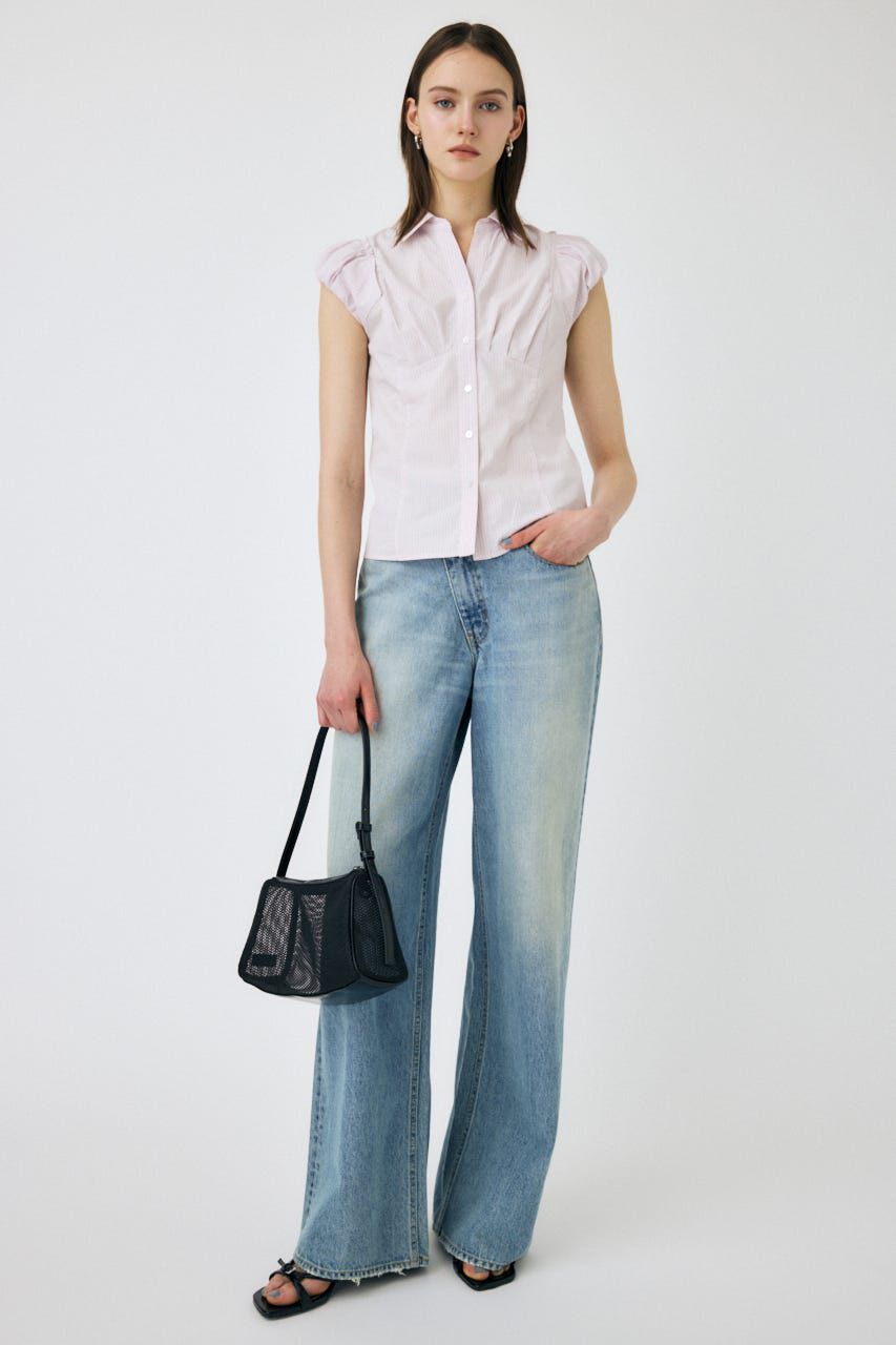 MOUSSY「PIN STRIPE FIT シャツ」|シャツ・ブラウス|