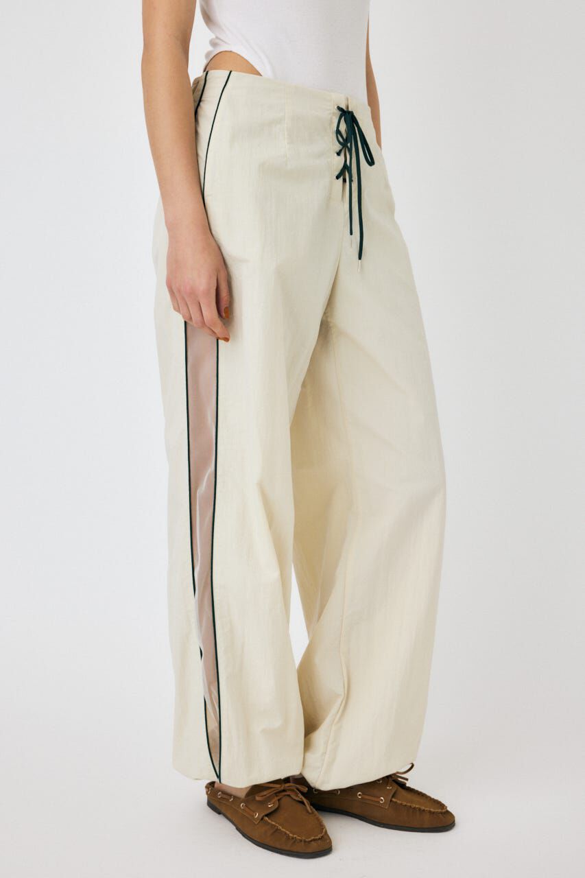 MOUSSY「SHEER PANEL LACE UP パンツ」|その他|