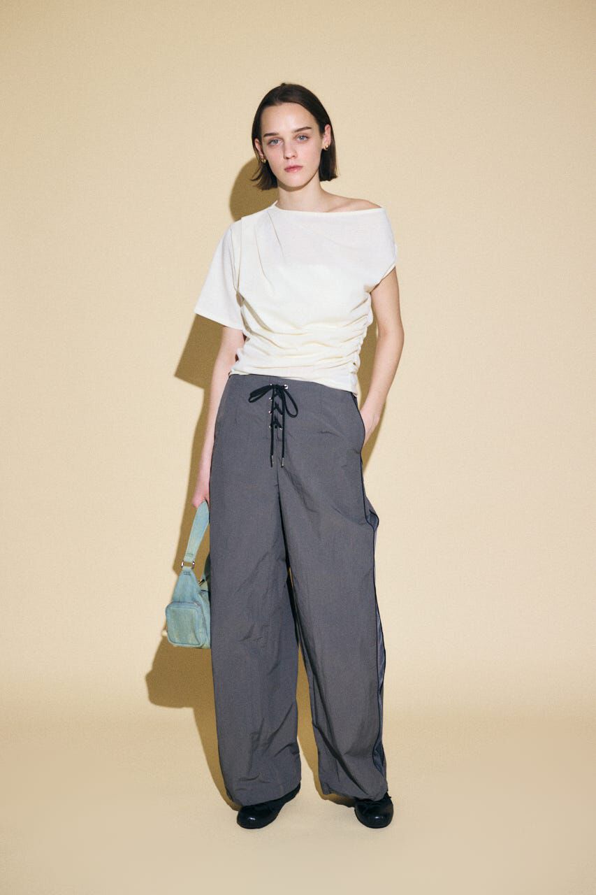 MOUSSY「SHEER PANEL LACE UP パンツ」|その他|