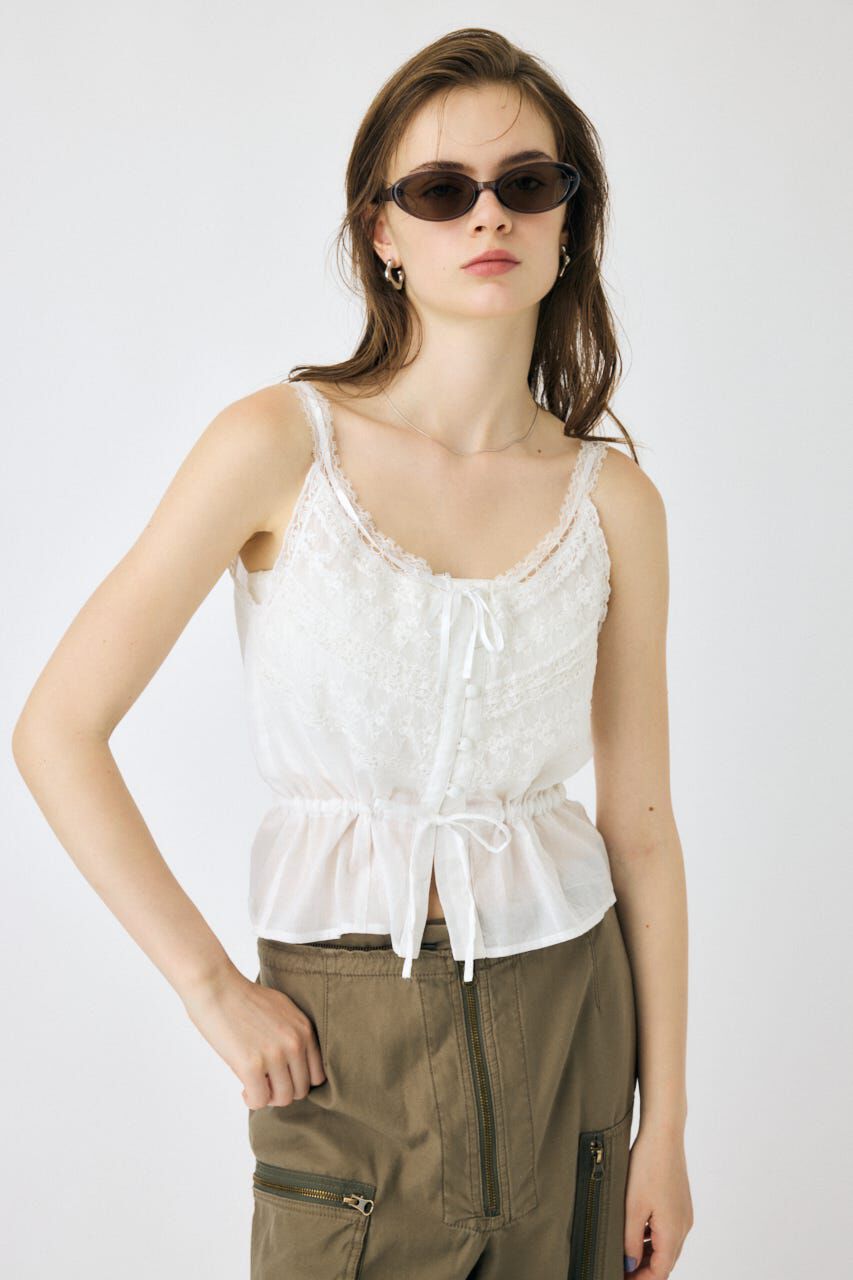 MOUSSY「LACE CAMI トップス」|キャミソール|