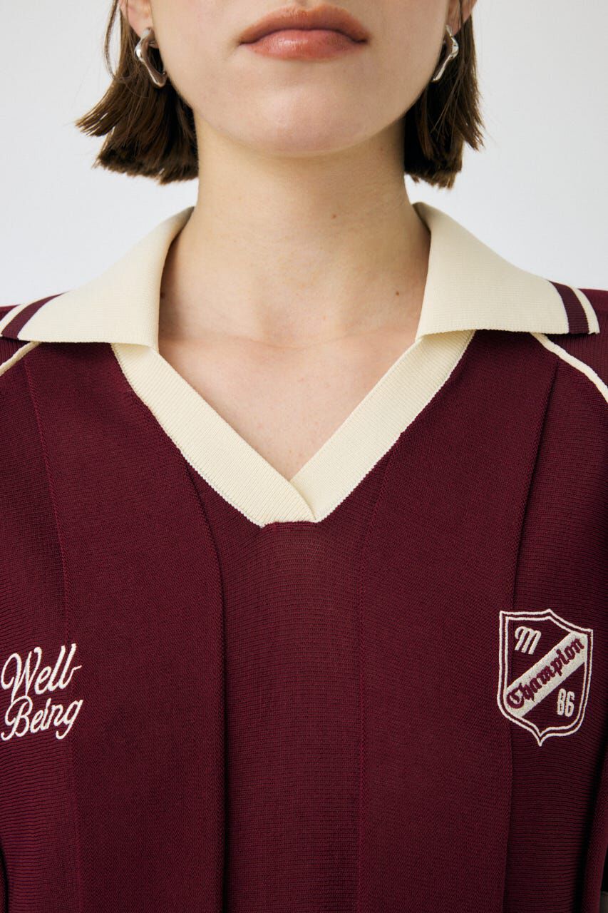 MOUSSY「H/S KNIT GAME シャツ」|ニット・セーター|