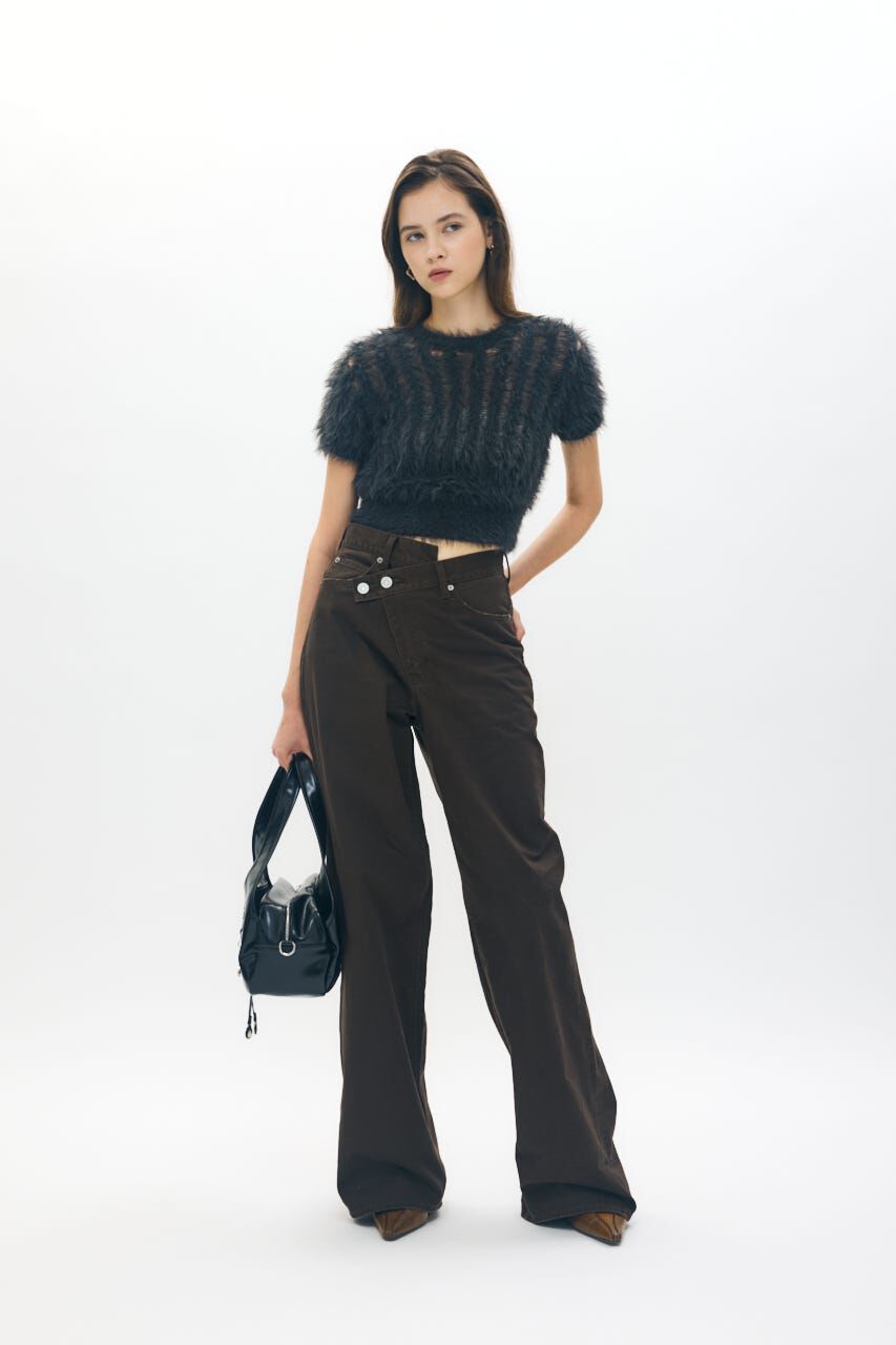 MOUSSY「CROSS CHINO WIDE STRAIGHT」|デニム|