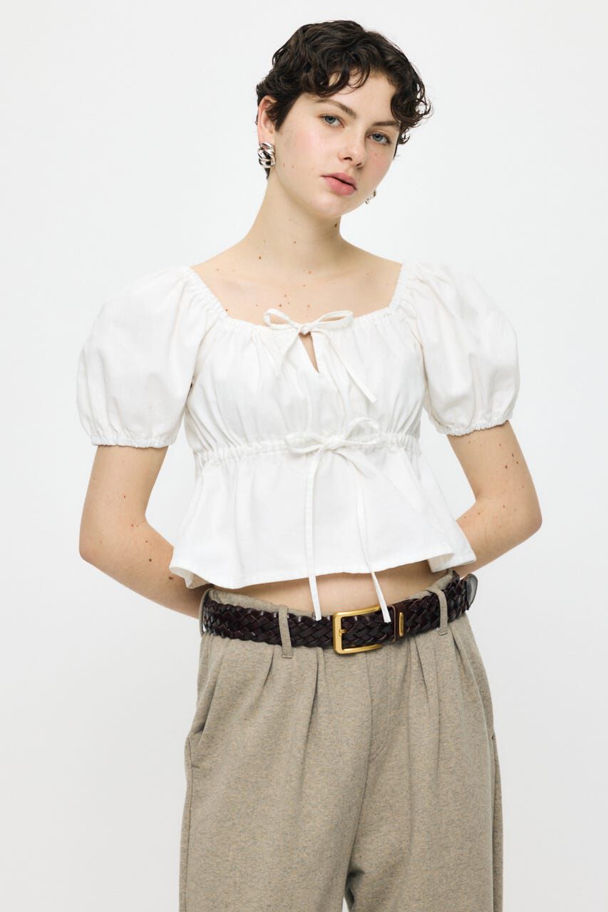 MOUSSY「DENIM PUFF ブラウス」|シャツ・ブラウス|