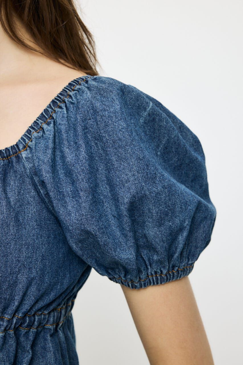 MOUSSY「DENIM PUFF ブラウス」|シャツ・ブラウス|