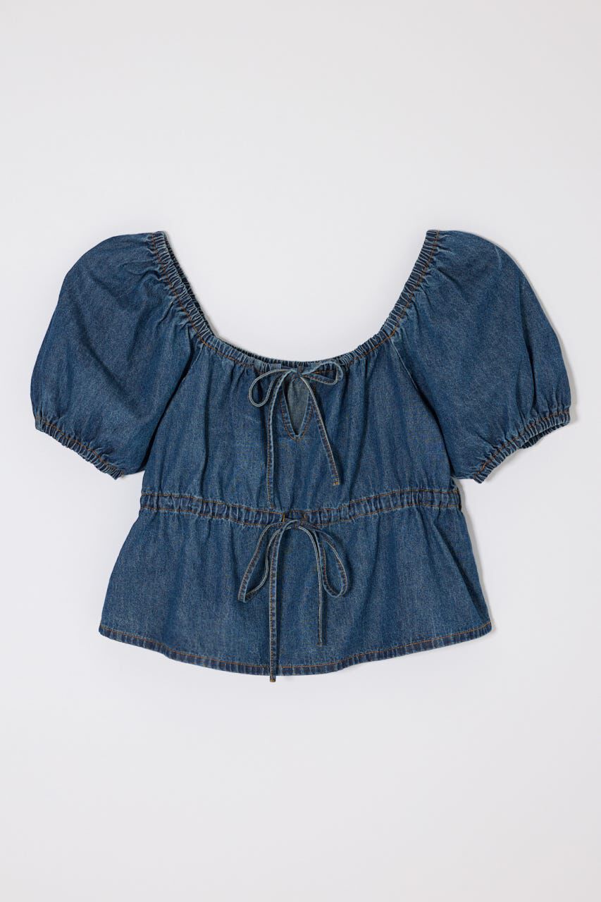 MOUSSY「DENIM PUFF ブラウス」|シャツ・ブラウス|