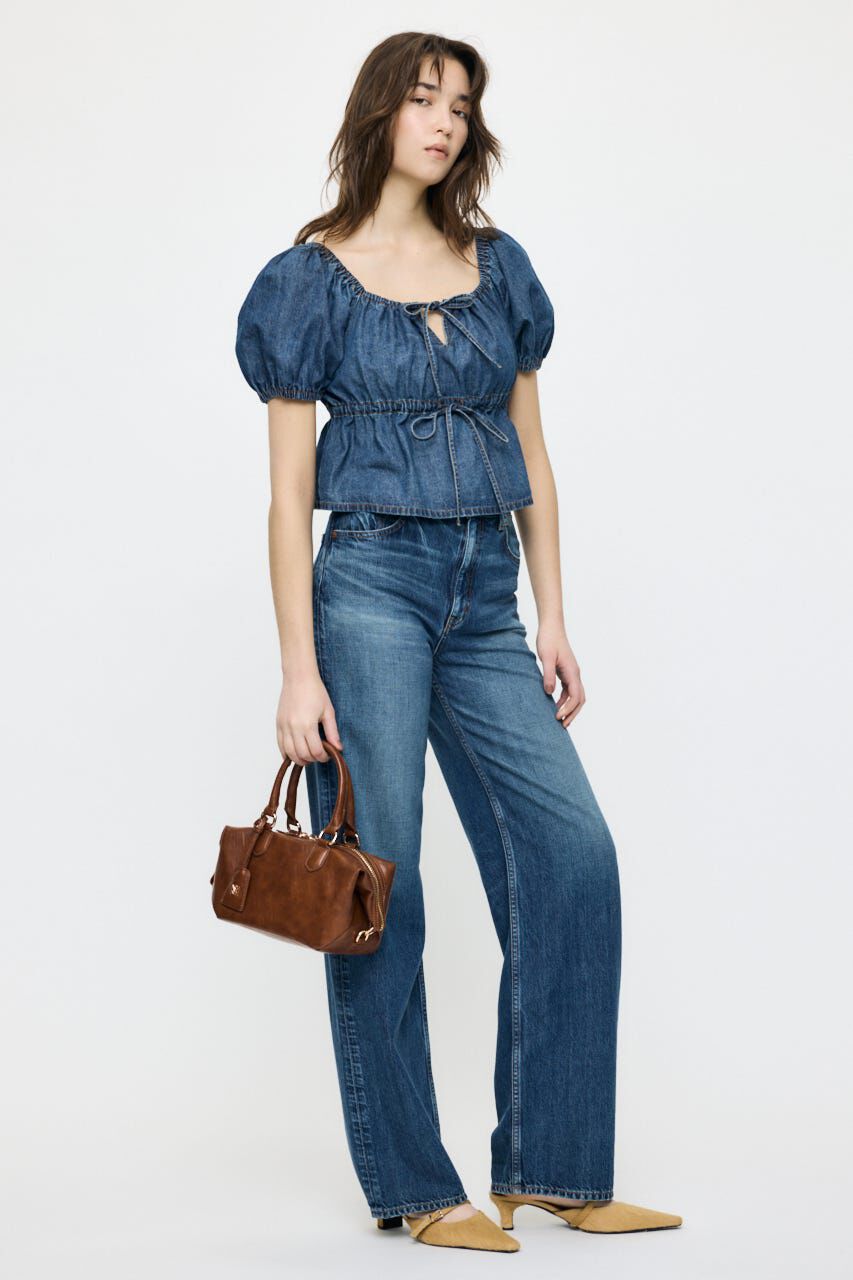 MOUSSY「DENIM PUFF ブラウス」|シャツ・ブラウス|