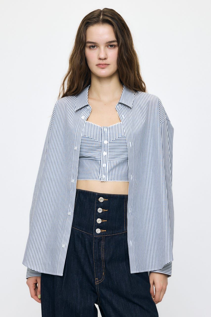 MOUSSY「OVER SHIRT & BUISTIER セット」|シャツ・ブラウス|