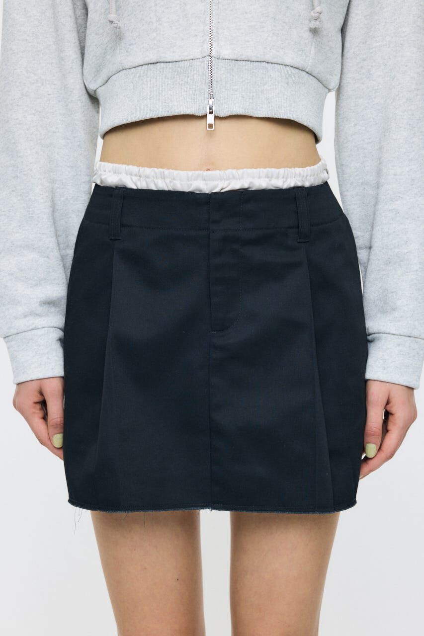 MOUSSY「LAYER MINI スカート」|スカート|BLK
