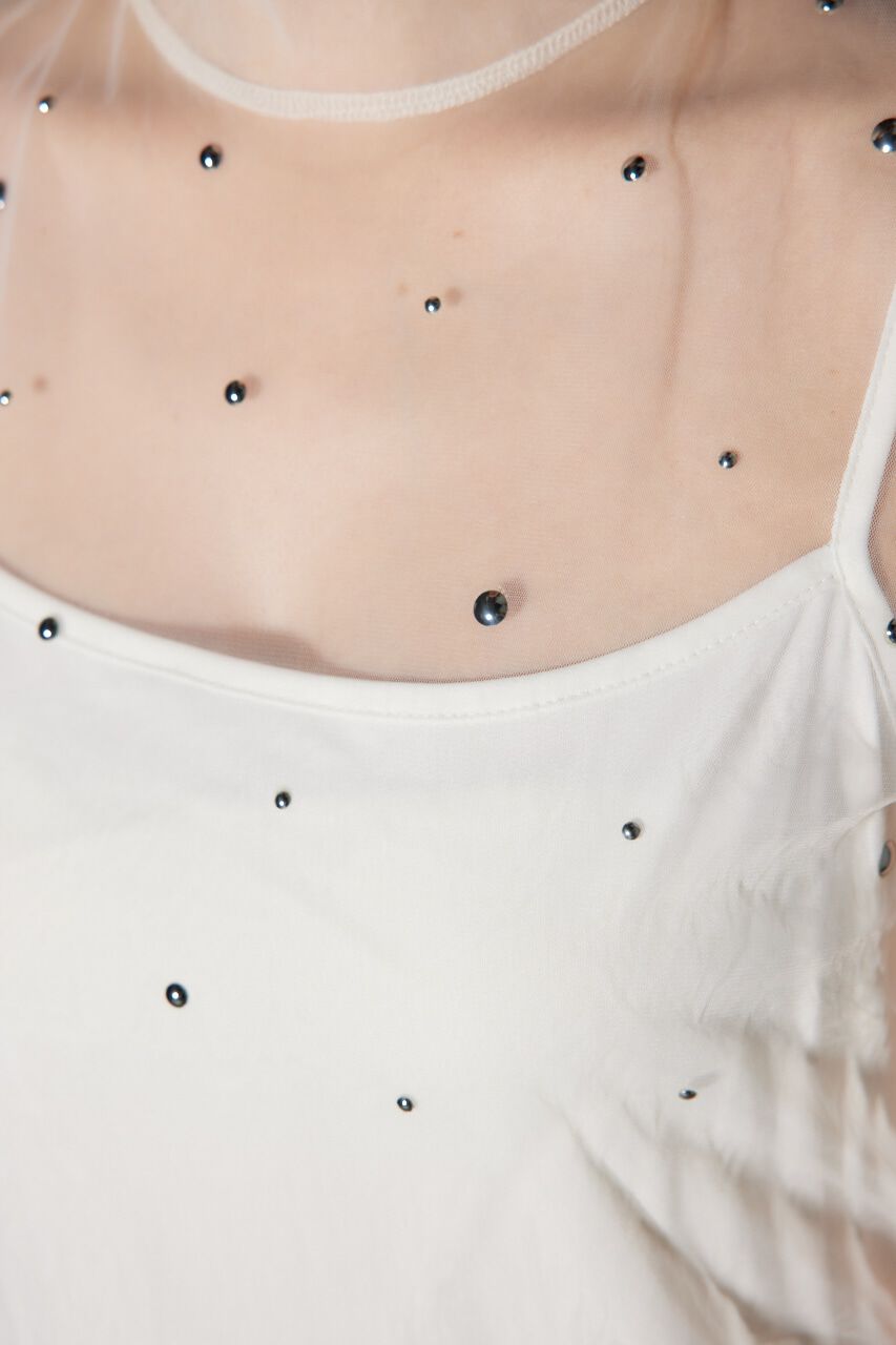 rienda「メタルボールシアートップス」|Tシャツ・カットソー|