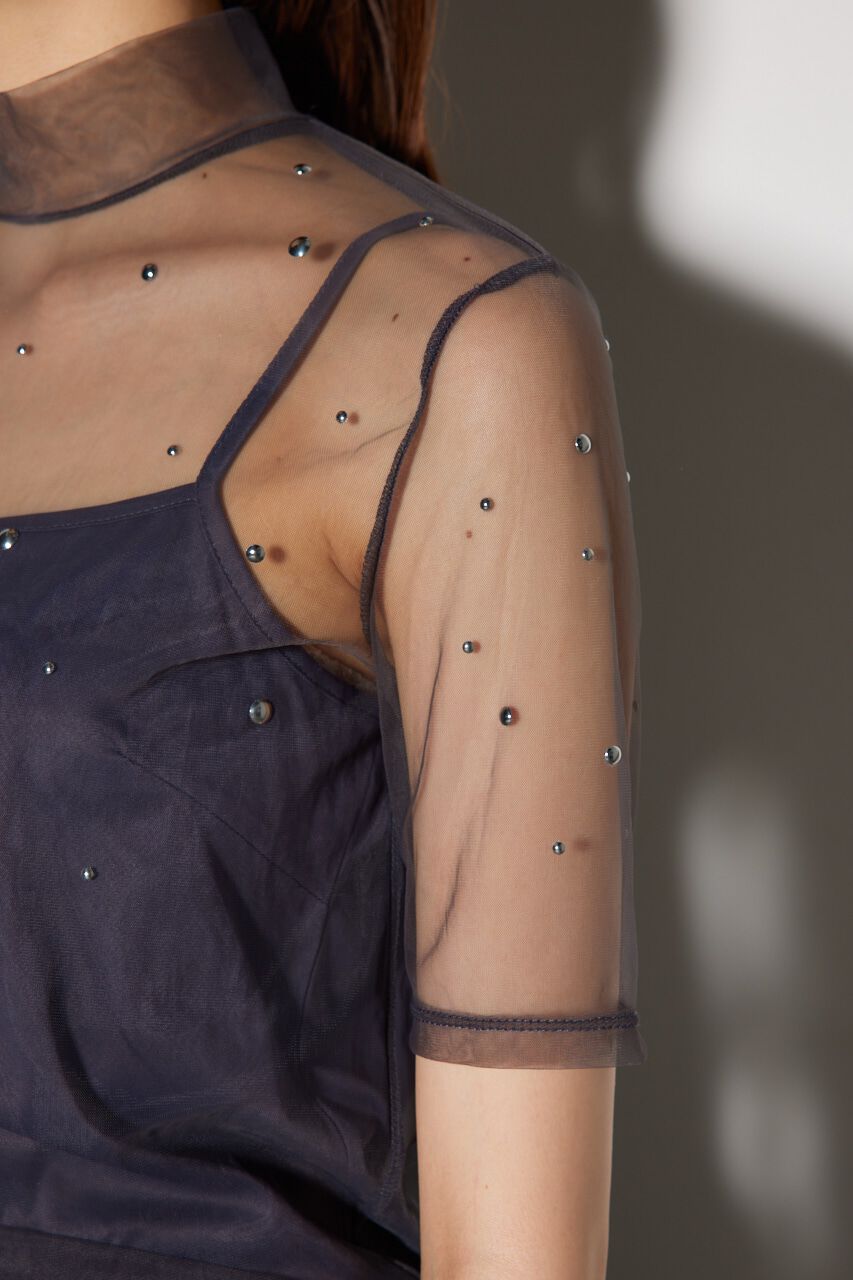 rienda「メタルボールシアートップス」|Tシャツ・カットソー|