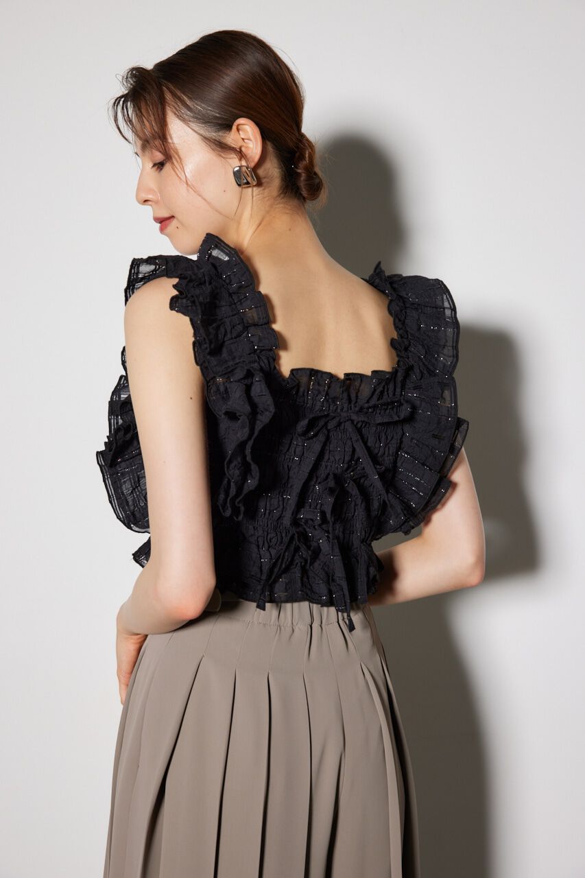 rienda「シャーリングペプラムトップス」|チュニック|