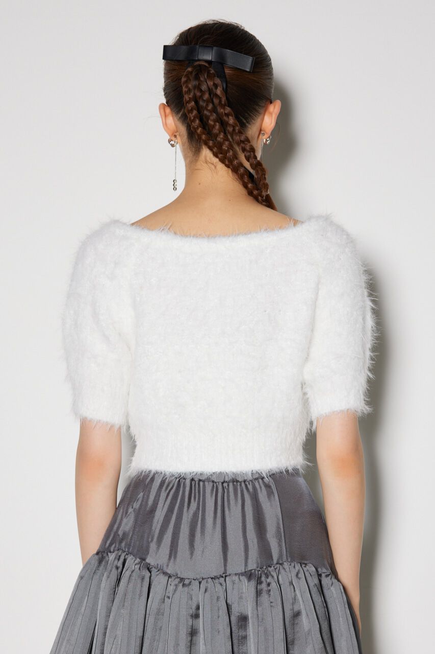 rienda「オフショルシャギーニットトップス」|ニット・セーター|