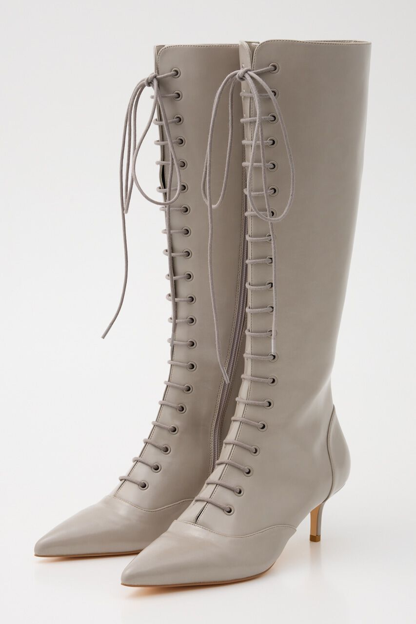 rienda「フロントレースアップロングブーツ」|その他|