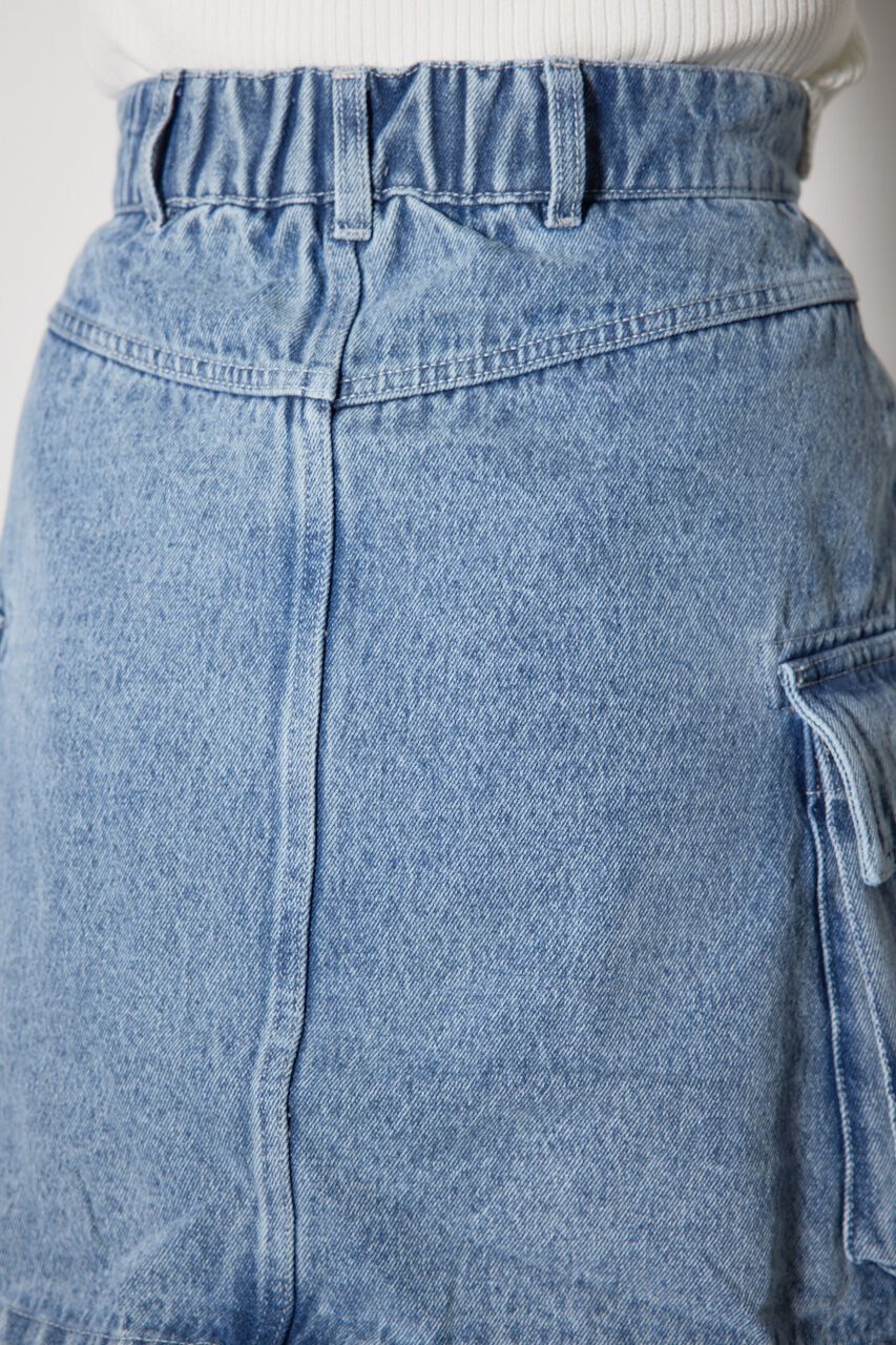 rienda「カーゴデニムジャストウエストスコートショートパンツ」|その他|