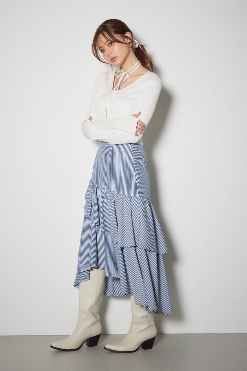 rienda「ボリュームティアードスカート」|スカート|