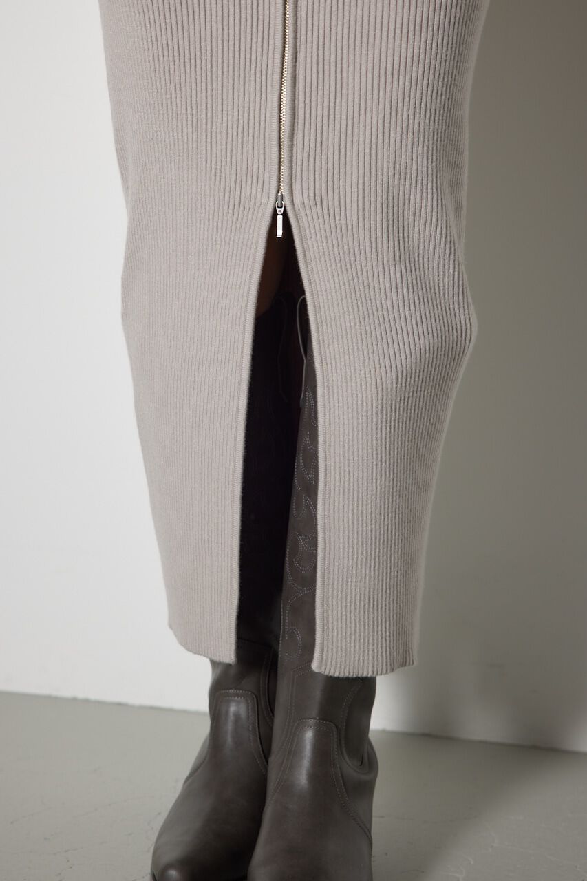 rienda「2WAYオフショルダービッグカラーニットワンピース」|ワンピース|