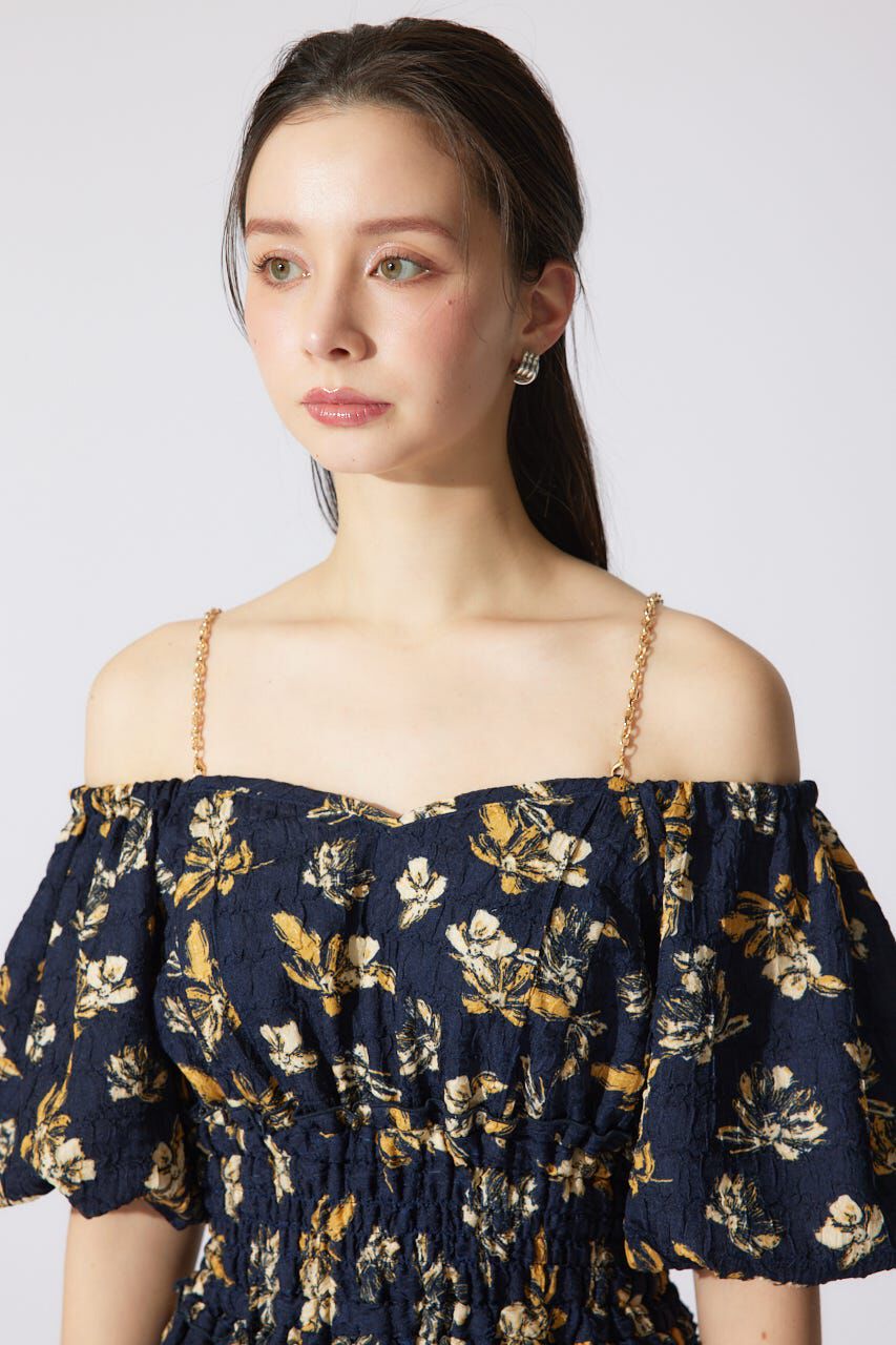 rienda「バルーンスリーブフレアワンピース」|ワンピース|