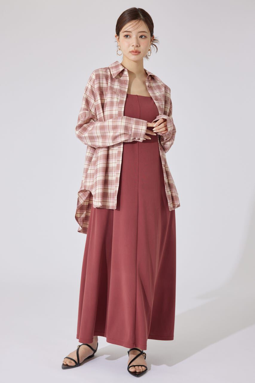 rienda「オーバールーズシャツトップス」|シャツ・ブラウス|