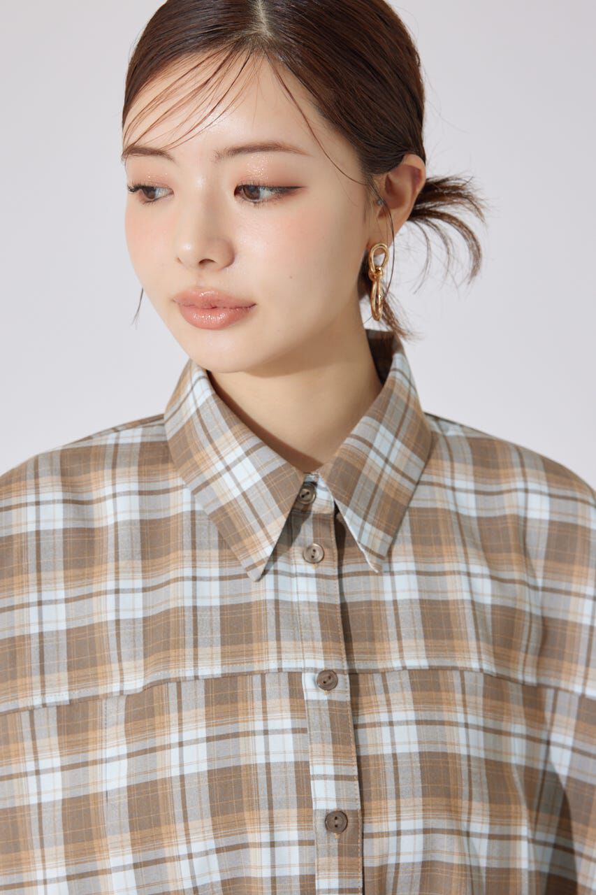 rienda「オーバールーズシャツトップス」|シャツ・ブラウス|