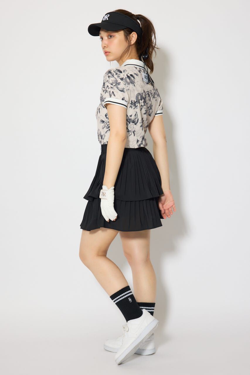 rienda「ラインコンパクトポロトップス」|Tシャツ・カットソー|