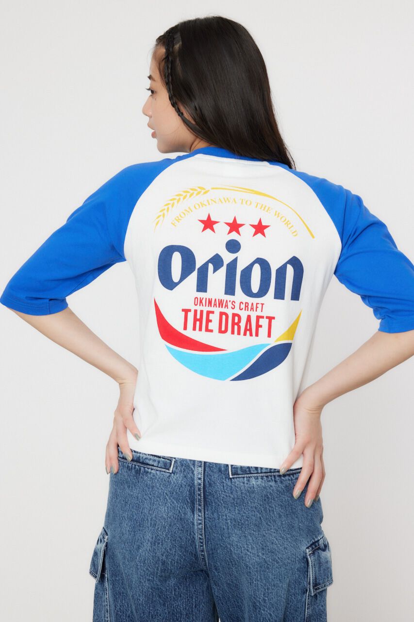 RODEO CROWNS「Orion BeerxRCSラグラン5分トップス」|Tシャツ・カットソー|