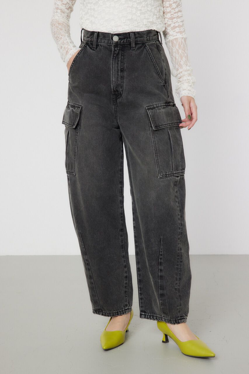 RODEO CROWNS「CURVE カーゴデニム」|デニム|BLK