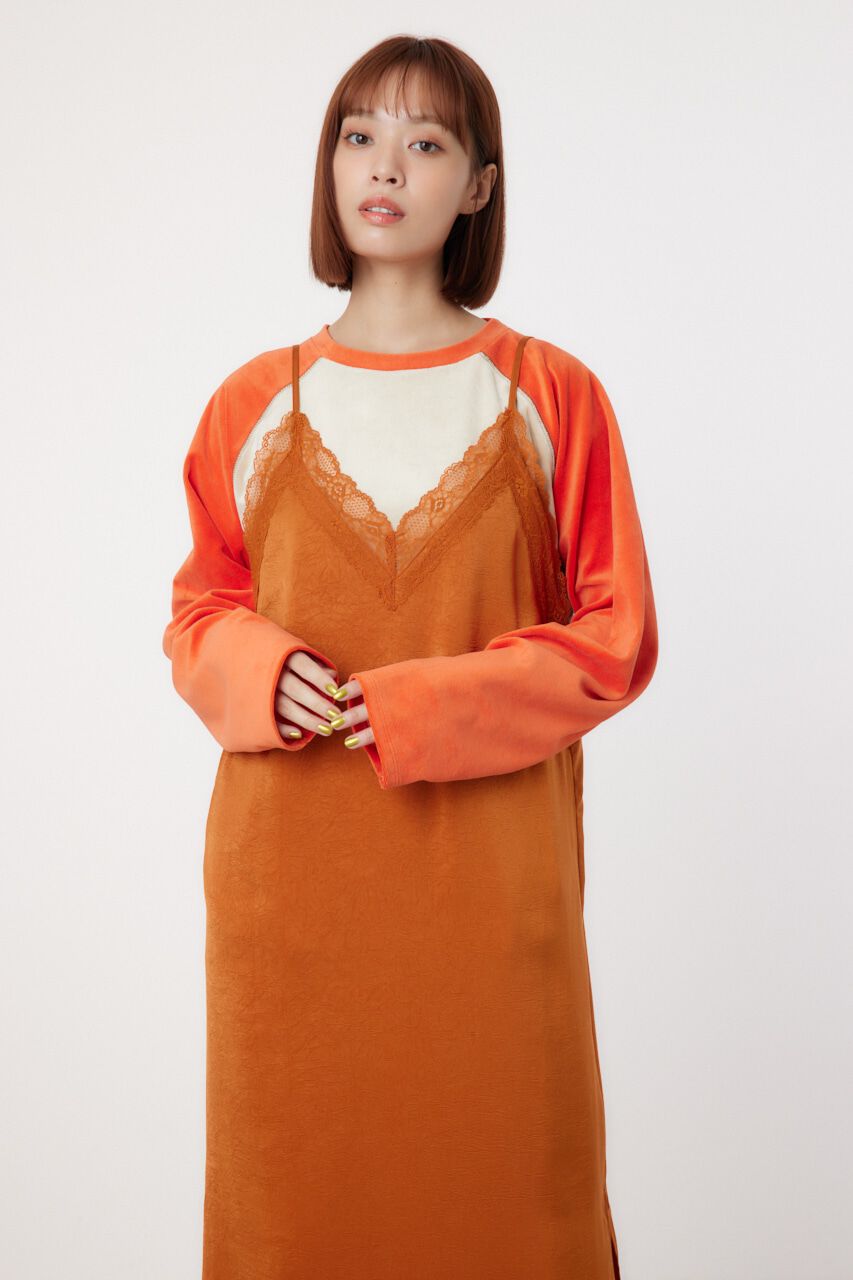 RODEO CROWNS「サテンレースキャミワンピース」|ワンピース|