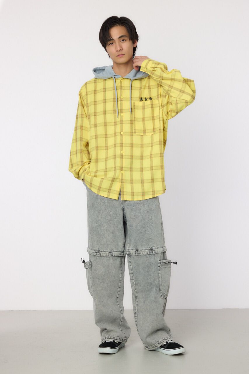 RODEO CROWNS「フーデッドチェックシャツ」|シャツ・ブラウス|