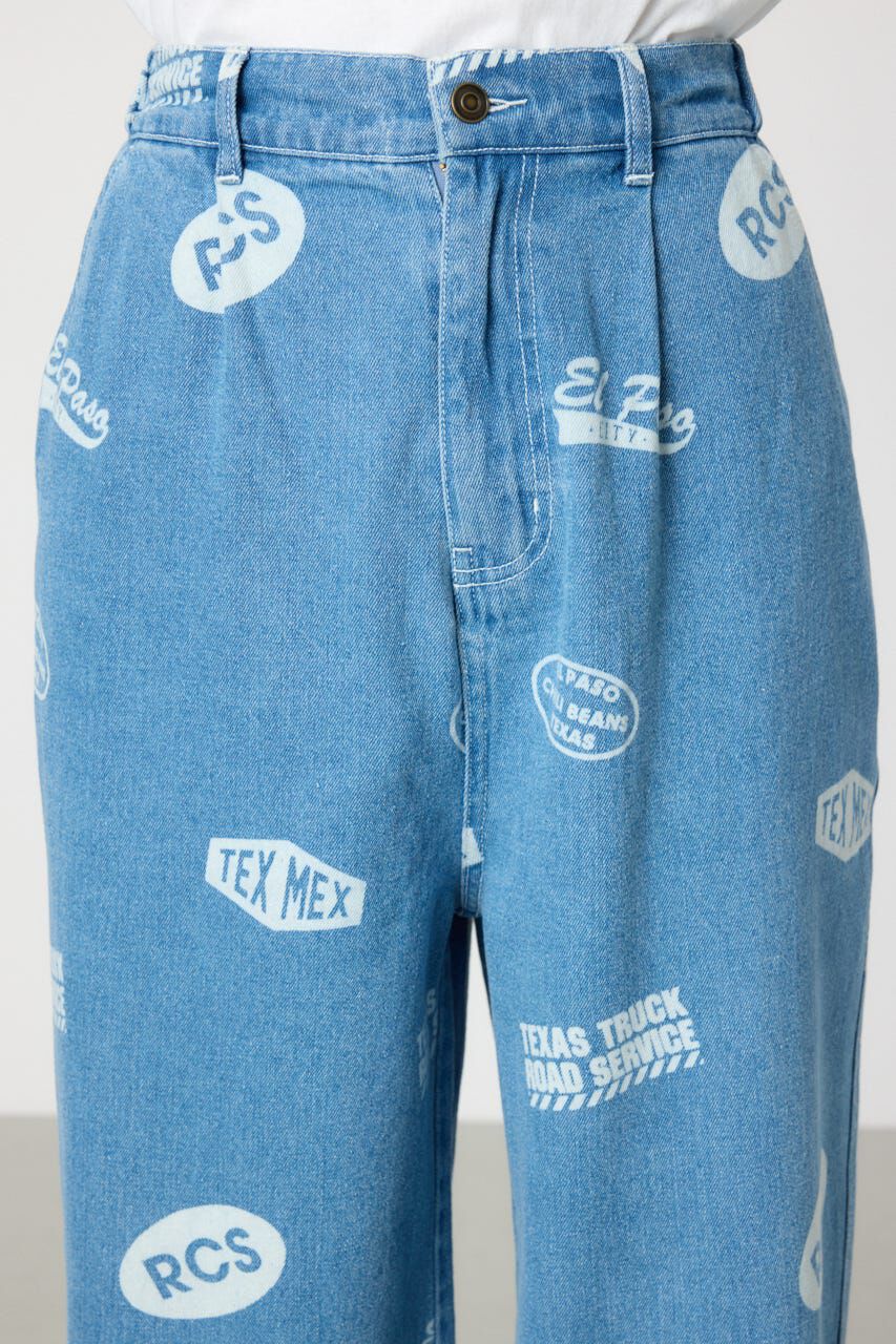 RODEO CROWNS「スタンプデニムパンツ」|デニム|