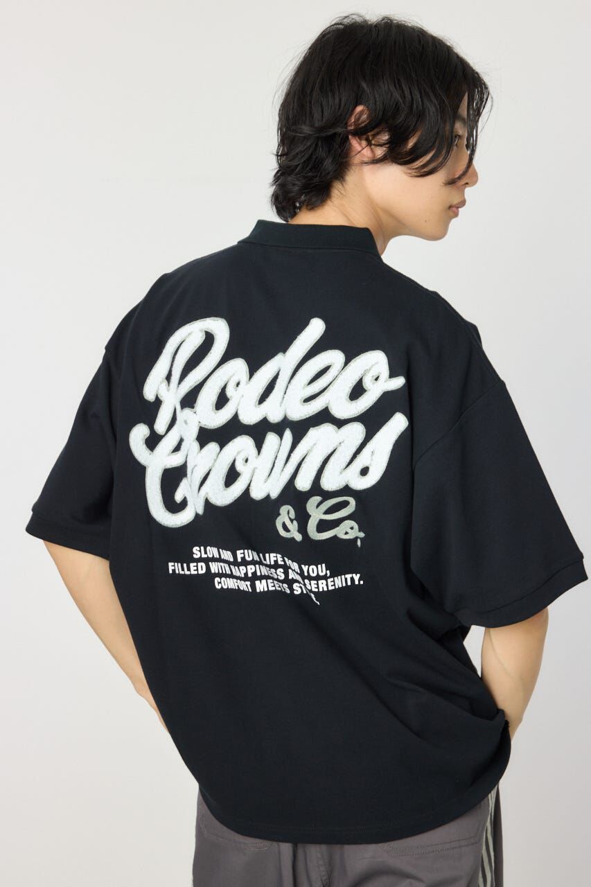 RODEO CROWNS「バックサガラロゴポロシャツ」|Tシャツ・カットソー|BLK