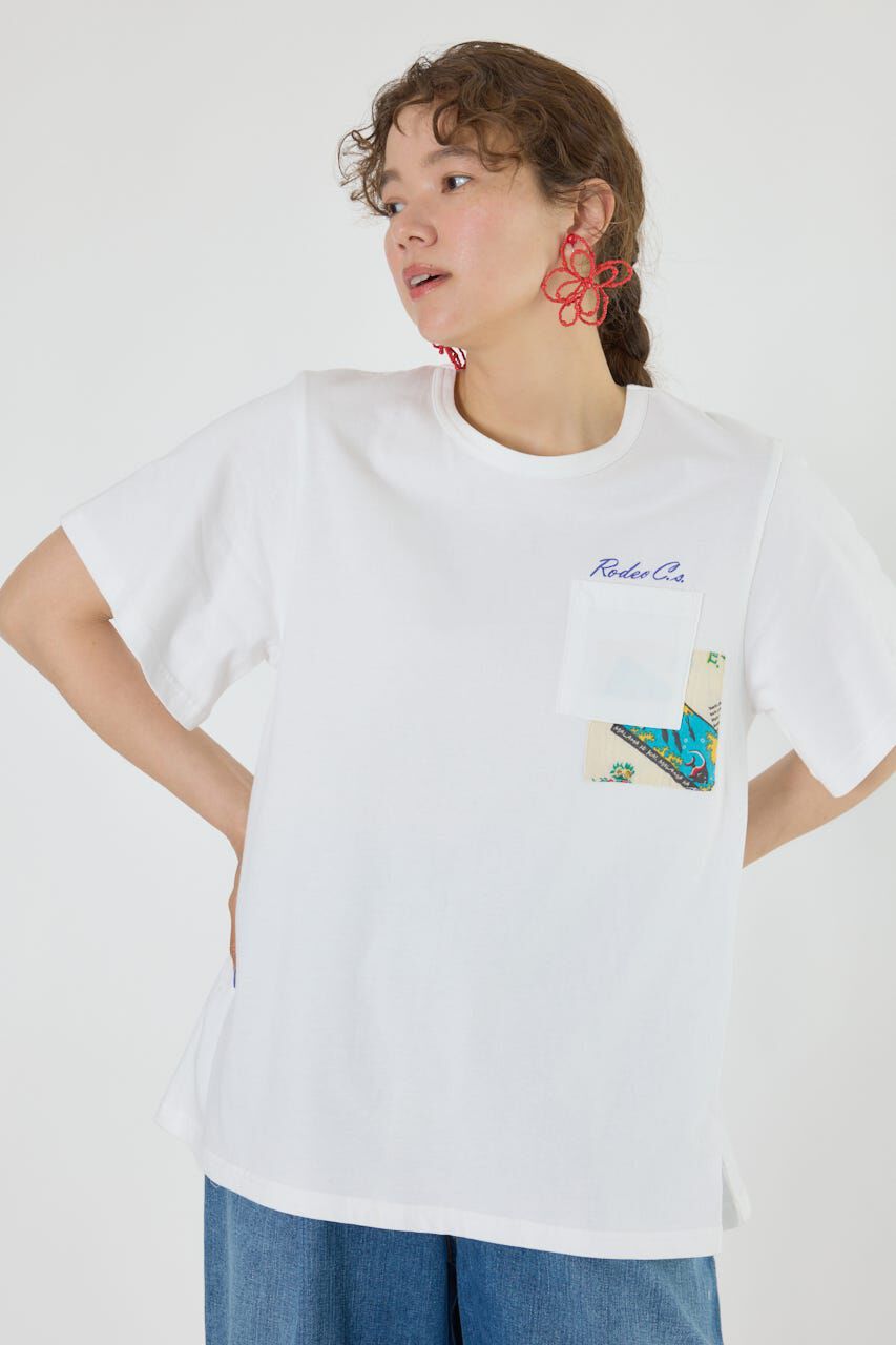 RODEO CROWNS「バックリボンアロハTシャツ」|Tシャツ・カットソー|O/WHT1