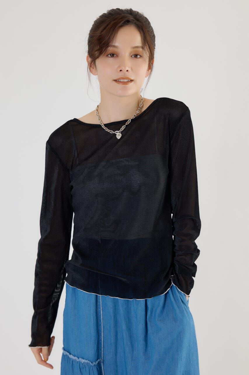 RODEO CROWNS「2WAYシアーベロアトップス」|Tシャツ・カットソー|BLK