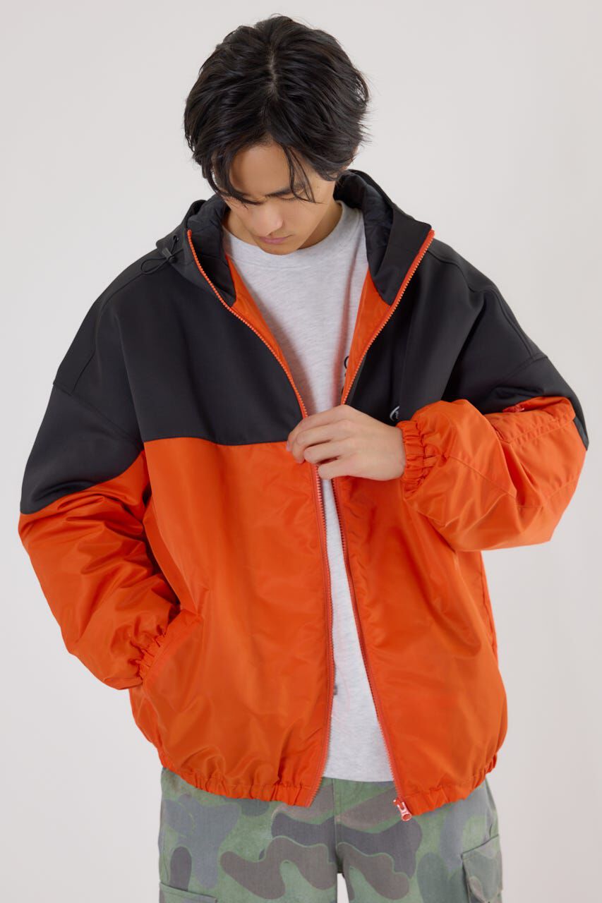 RODEO CROWNS「バイカラーフーデッドブルゾン」|ブルゾン・スタジャン|