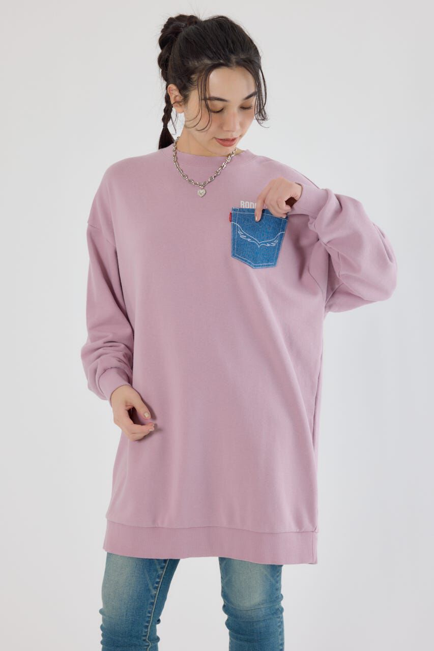 RODEO CROWNS「グランジロゴデニムアップリケワンピース」|ワンピース|