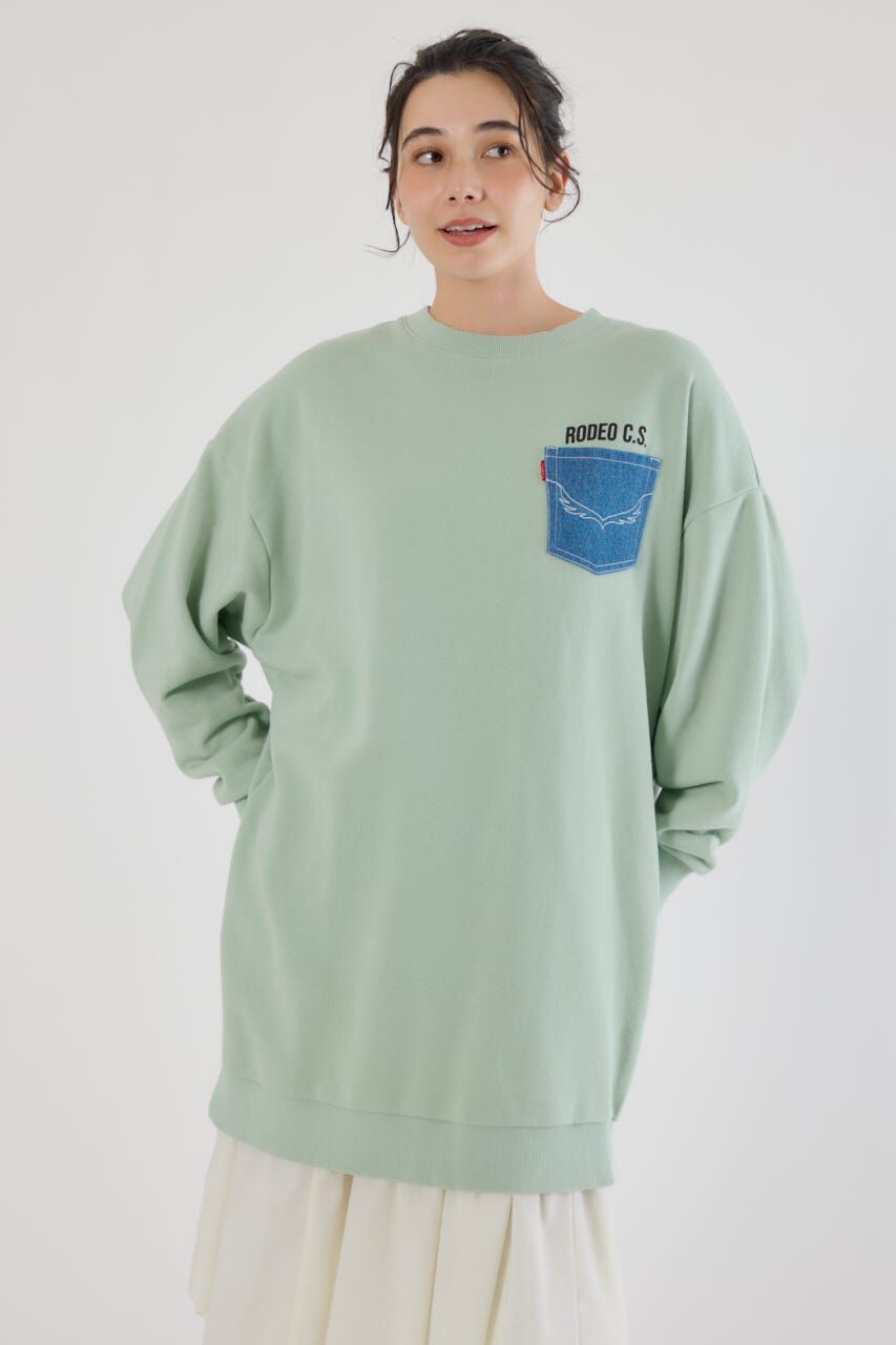 RODEO CROWNS「グランジロゴデニムアップリケワンピース」|ワンピース|