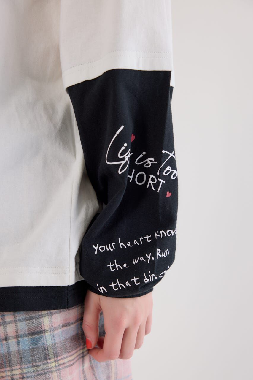 RODEO CROWNS「ハートフェイクレイヤードトップス」|Tシャツ・カットソー|