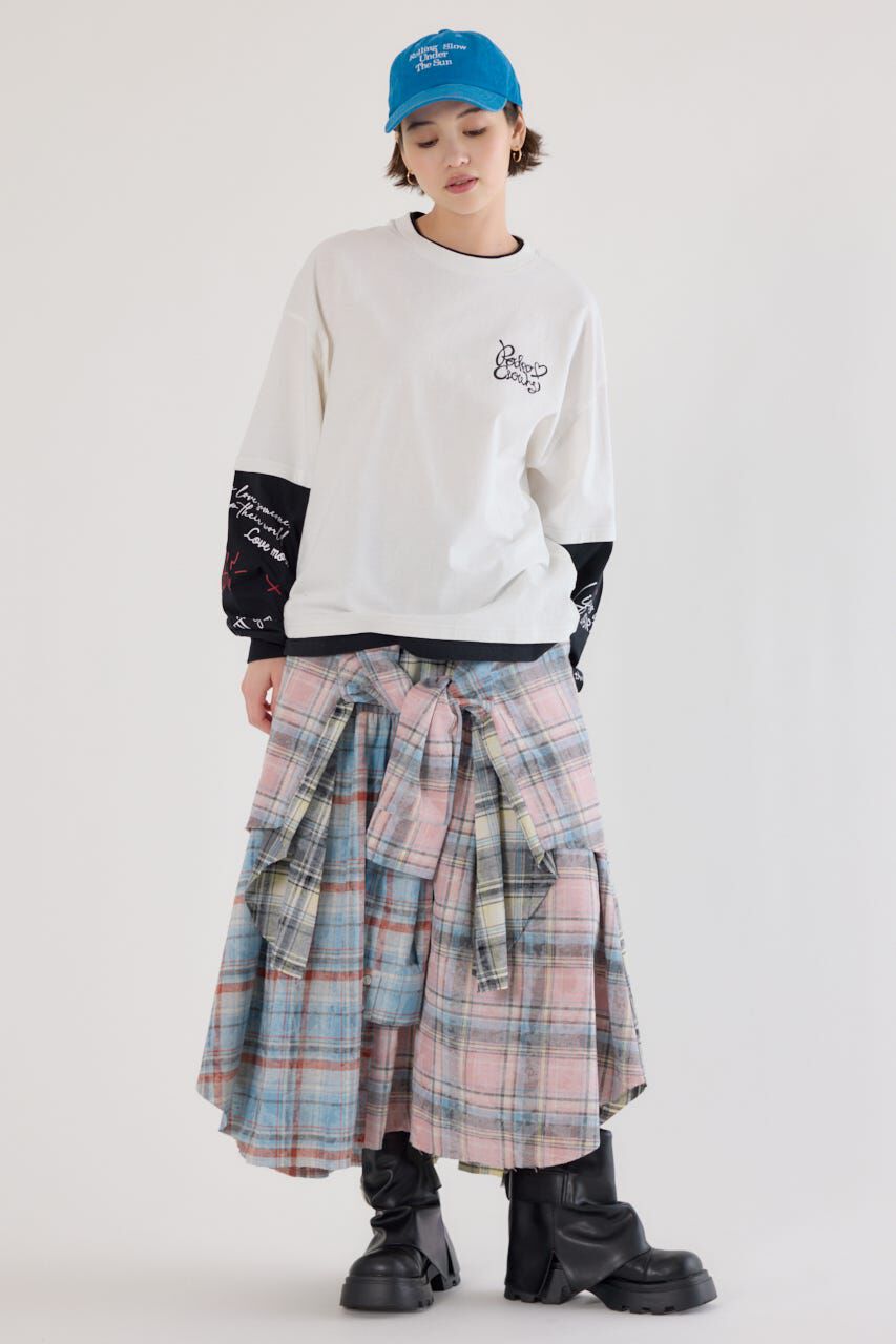 RODEO CROWNS「ハートフェイクレイヤードトップス」|Tシャツ・カットソー|