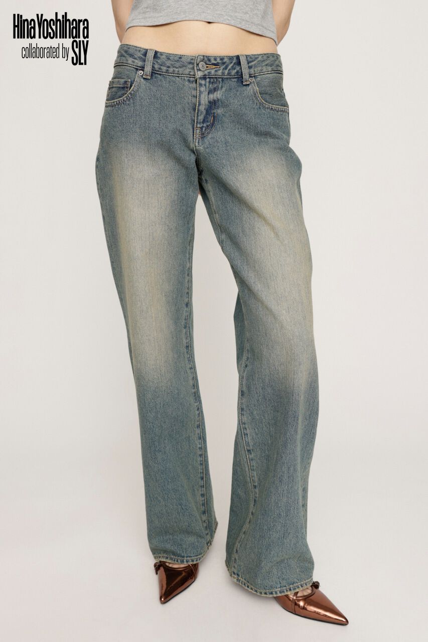 SLY「HinaYoshiharaxSLY L／W DENIM パンツ」|デニム|L/BLU1